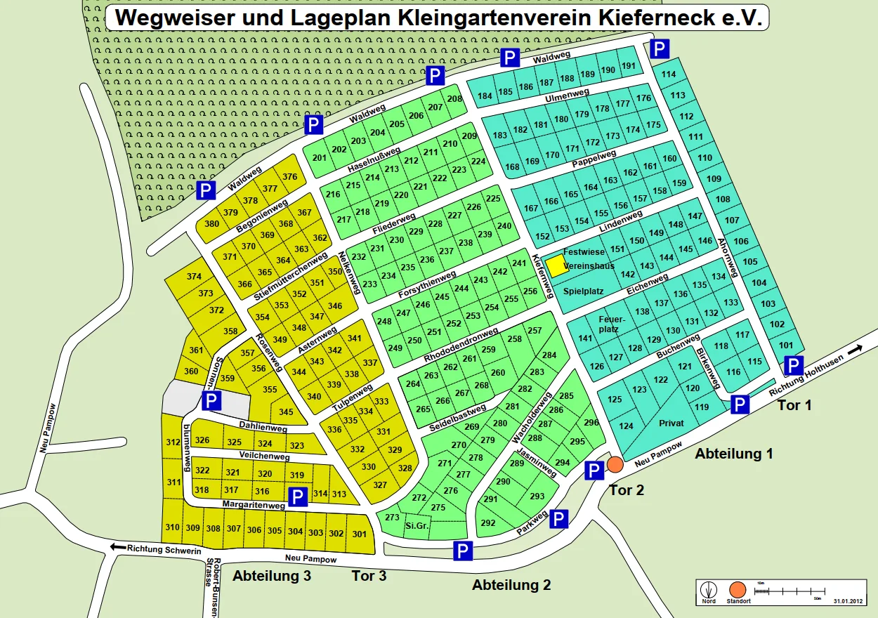 Garten Lageplan